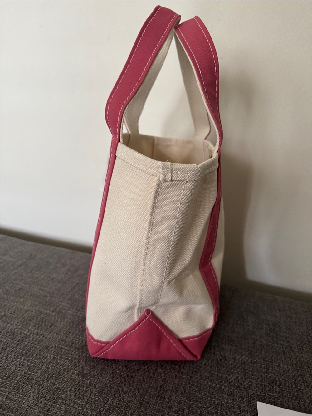 NWT Small L.L. Bean Tote & Boat Bag with regular handles vintage rose - Picture 5 of 7